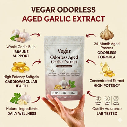 Aged Garlic Extract - 7500mg Odorless Softgels